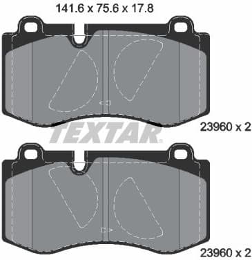 Brake Pad Set, disc brake Q+ 2396001