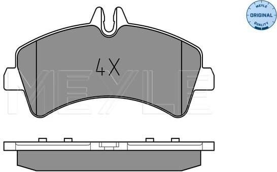Brake Pad Set, disc brake MEYLE-ORIGINAL: True to OE. 025 292 1720