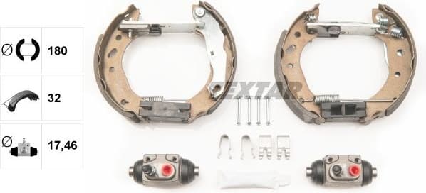 Brake Shoe Set Shoe Kit Pro 84048800