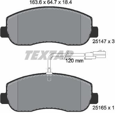 Brake Pad Set, disc brake Q+ 2514701