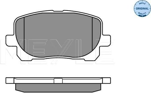 Brake Pad Set, disc brake MEYLE-ORIGINAL: True to OE. 025 238 3617