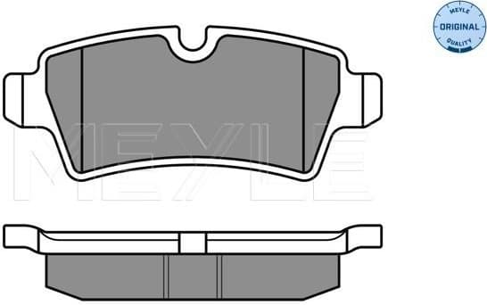 Brake Pad Set, disc brake MEYLE-ORIGINAL: True to OE. 025 242 8917 - image 2