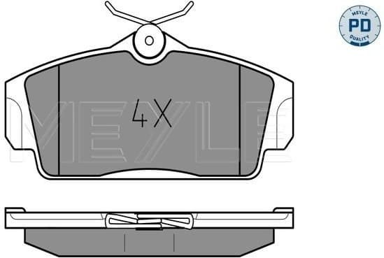 Brake Pad Set, disc brake MEYLE-PD: Advanced performance and design. 025 234 6316/PD