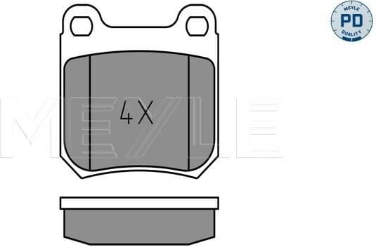 Brake Pad Set, disc brake MEYLE-PD: Advanced performance and design. 025 210 5015/PD