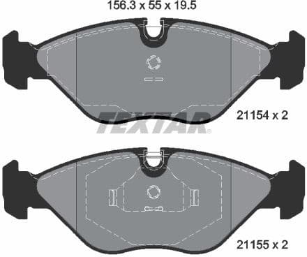 Brake Pad Set, disc brake Q+ 2115402