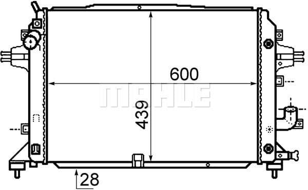 Radiator, engine cooling BEHR *** PREMIUM LINE *** CR 1857 000P - image 2