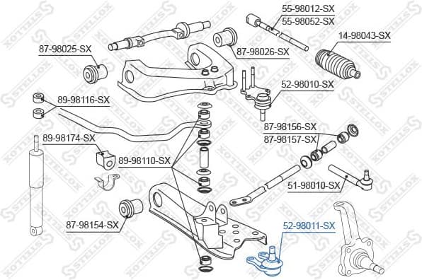 Ball Joint 52-98011-SX - image 2