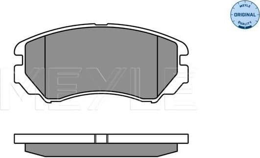 Brake Pad Set, disc brake MEYLE-ORIGINAL: True to OE. 025 238 9116/W
