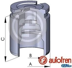 Piston, brake caliper D02593