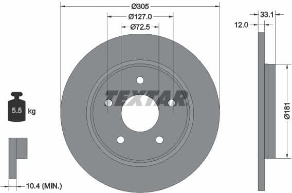 Brake Disc PRO+ 92181005