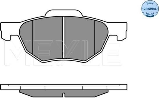Brake Pad Set, disc brake MEYLE-ORIGINAL: True to OE. 025 237 2017/W