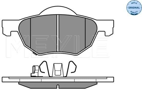 Brake Pad Set, disc brake MEYLE-ORIGINAL: True to OE. 025 237 2017/W - image 2