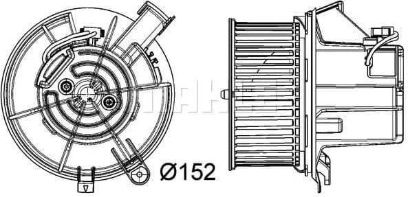 Interior Blower BEHR *** PREMIUM LINE *** AB 119 000P - image 2