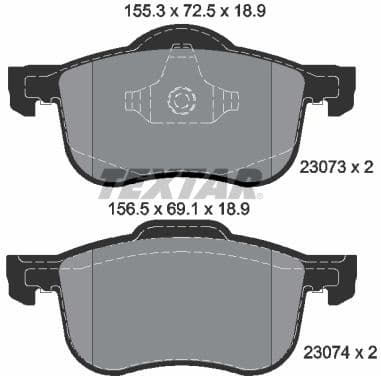 Brake Pad Set, disc brake Q+ 2307303