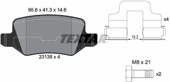 Brake Pad Set, disc brake Q+ 2313805