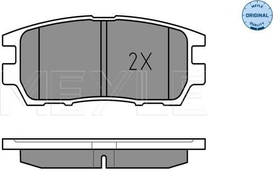 Brake Pad Set, disc brake MEYLE-ORIGINAL: True to OE. 025 218 4014/W - image 2
