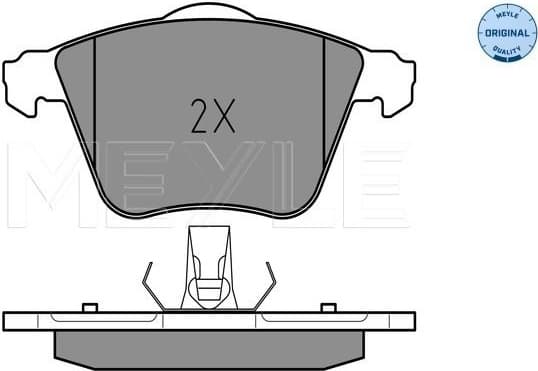 Brake Pad Set, disc brake MEYLE-ORIGINAL: True to OE. 025 239 1218