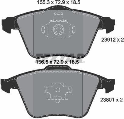 Brake Pad Set, disc brake Q+ 2391201