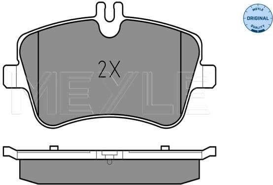 Brake Pad Set, disc brake MEYLE-ORIGINAL: True to OE. 025 231 4419