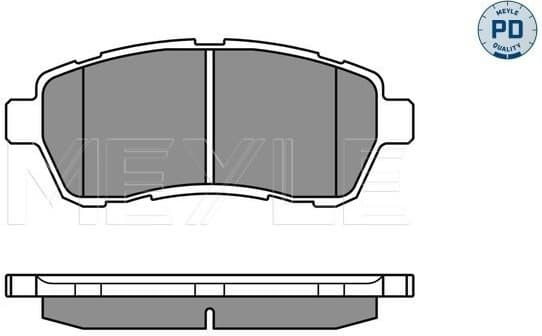 Brake Pad Set, disc brake MEYLE-PD: Advanced performance and design. 025 242 8316/PD