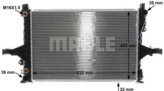 Radiator, engine cooling BEHR CR 1547 000S - image 13