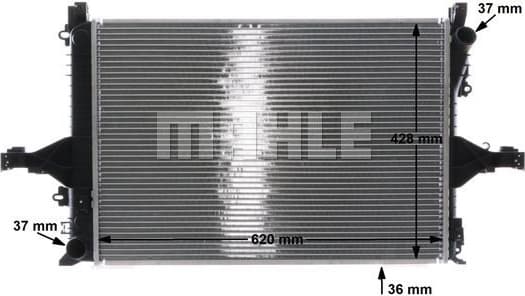 Radiator, engine cooling BEHR CR 1546 000S - image 12