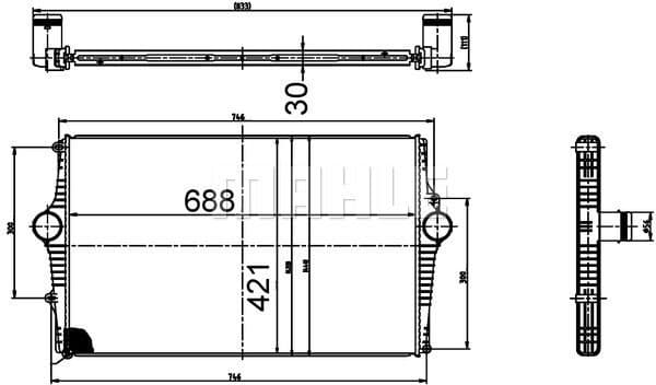 Charge Air Cooler BEHR CI 518 000S