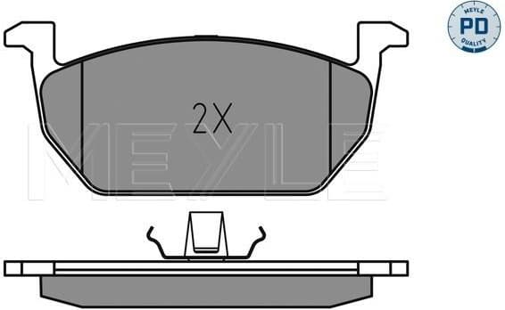 Brake Pad Set, disc brake MEYLE-PD: Advanced performance and design. 025 220 3517/PD - image 2
