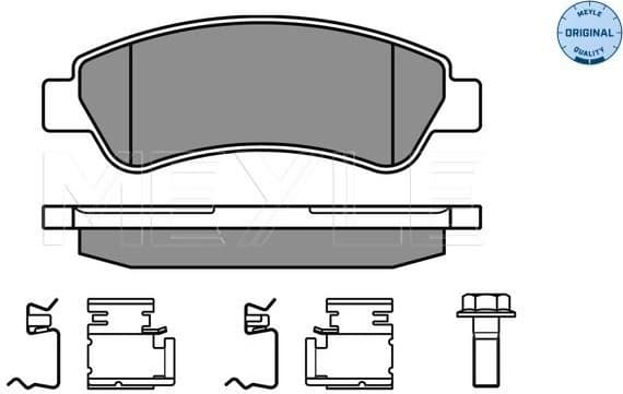 Brake Pad Set, disc brake MEYLE-ORIGINAL: True to OE. 025 244 6519
