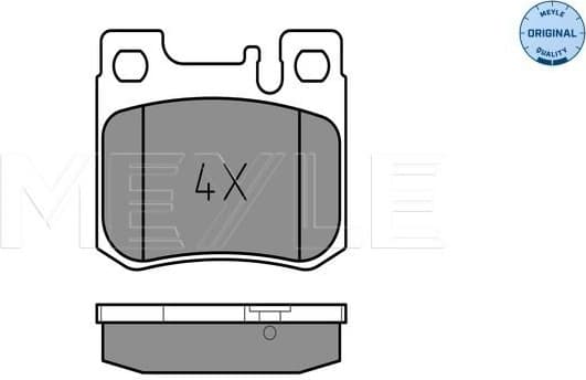Brake Pad Set, disc brake MEYLE-ORIGINAL: True to OE. 025 213 0115