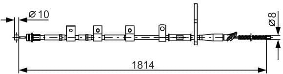 Cable Pull, parking brake 1 987 482 357
