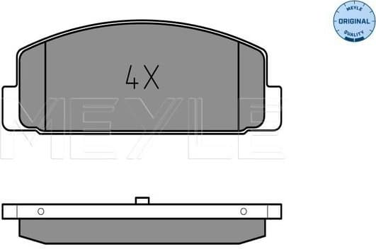 Brake Pad Set, disc brake MEYLE-ORIGINAL: True to OE. 025 240 4514