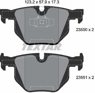 Brake Pad Set, disc brake Q+ 2355001