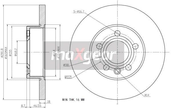 Brake Disc 19-0990 - image 2