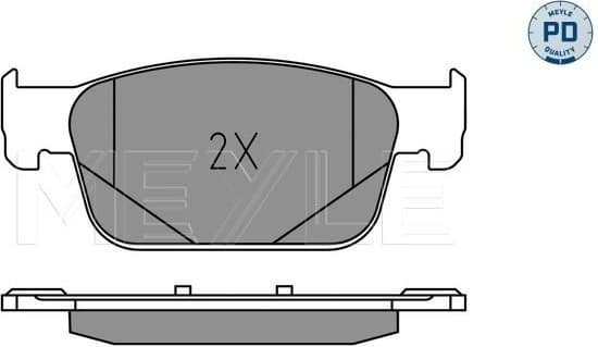 Brake Pad Set, disc brake MEYLE-PD: Advanced performance and design. 025 223 8317/PD