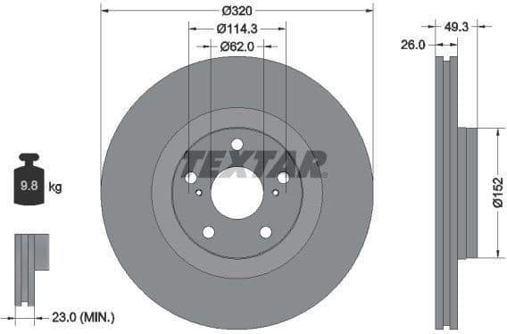 Brake Disc PRO 92195303