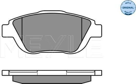 Brake Pad Set, disc brake MEYLE-ORIGINAL: True to OE. 025 248 8318