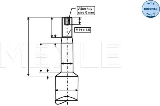 Shock Absorber MEYLE-ORIGINAL: True to OE. 326 624 0006 - image 2