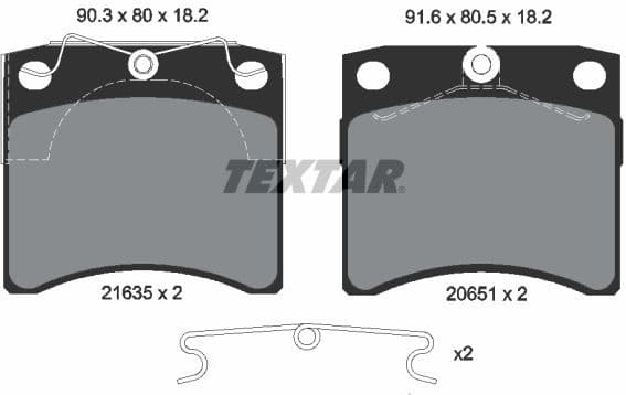 Brake Pad Set, disc brake Q+ 2163501