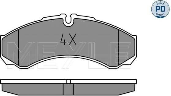 Brake Pad Set, disc brake MEYLE-PD: Advanced performance and design. 025 291 2120/PD