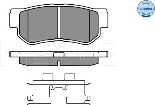 Brake Pad Set, disc brake MEYLE-ORIGINAL: True to OE. 025 235 4314/W