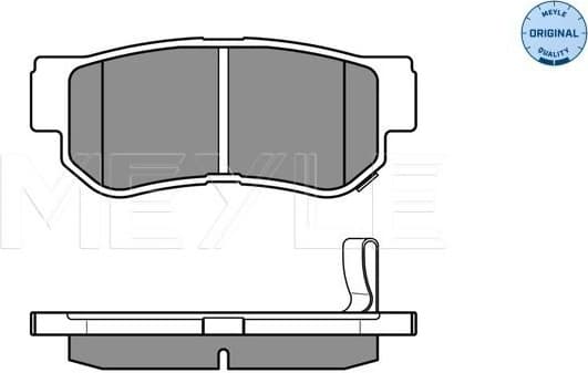 Brake Pad Set, disc brake MEYLE-ORIGINAL: True to OE. 025 235 4314/W - image 3