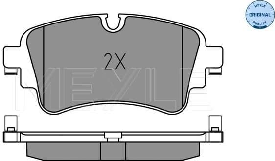 Brake Pad Set, disc brake MEYLE-ORIGINAL: True to OE. 025 223 0817