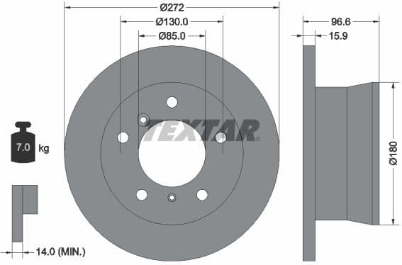 Brake Disc PRO 92137603