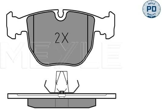 Brake Pad Set, disc brake MEYLE-PD: Advanced performance and design. 025 214 8619/PD