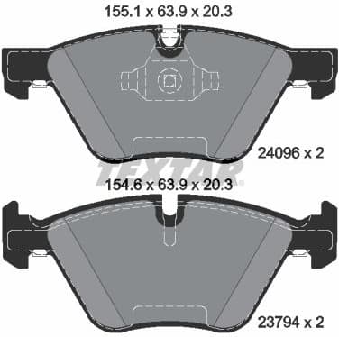 Brake Pad Set, disc brake Q+ 2409601