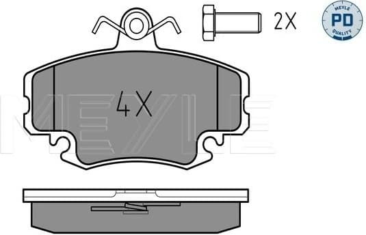 Brake Pad Set, disc brake MEYLE-PD: Advanced performance and design. 025 214 6318/PD