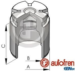 Piston, brake caliper D02578