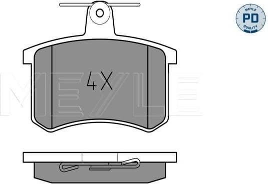 Brake Pad Set, disc brake MEYLE-PD: Advanced performance and design. 025 211 4416/PD