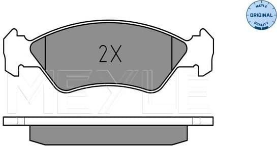 Brake Pad Set, disc brake MEYLE-ORIGINAL: True to OE. 025 231 0217 - image 2